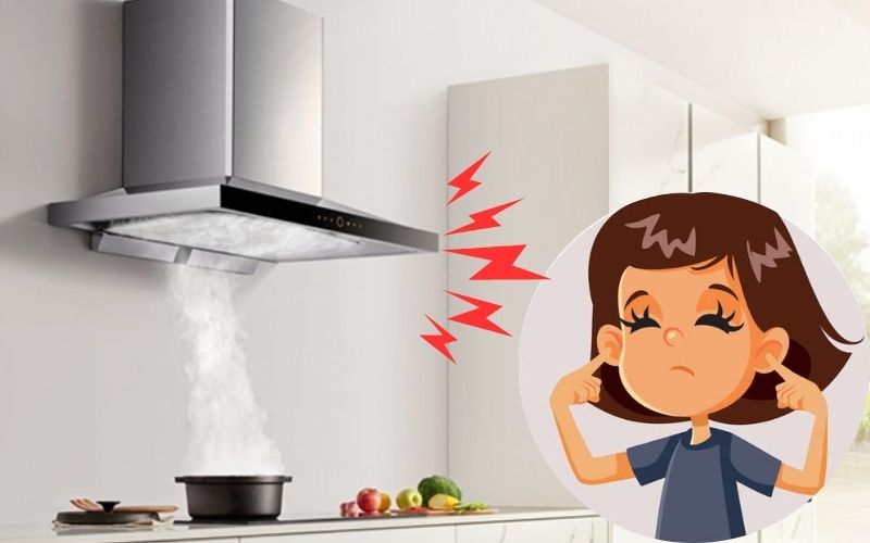 Máy hút mùi Bosch phát ra tiếng ồn lớn