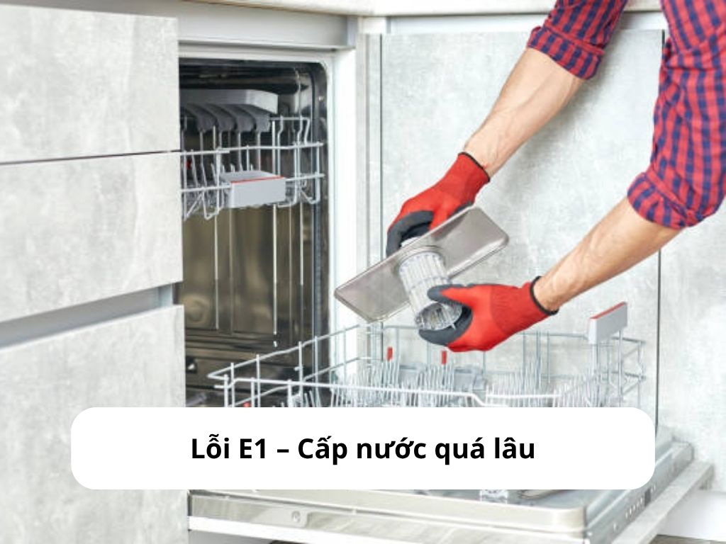 Vệ sinh bộ lọc máy rửa bát Malloca để khắc phục mã lỗi E1