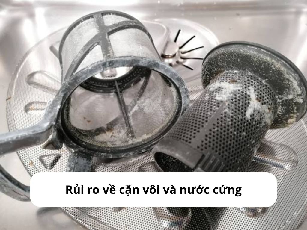 Rủi ro về cặn vôi và nước cứng