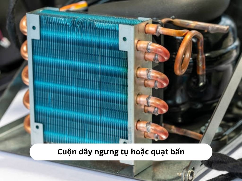 Cuộn dây ngưng tụ hoặc quạt bẩn