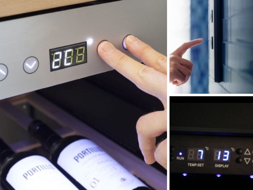 đặt lại nhiệt độ tủ bảo quản rượu đúng theo khuyến nghị nhà sản xuất