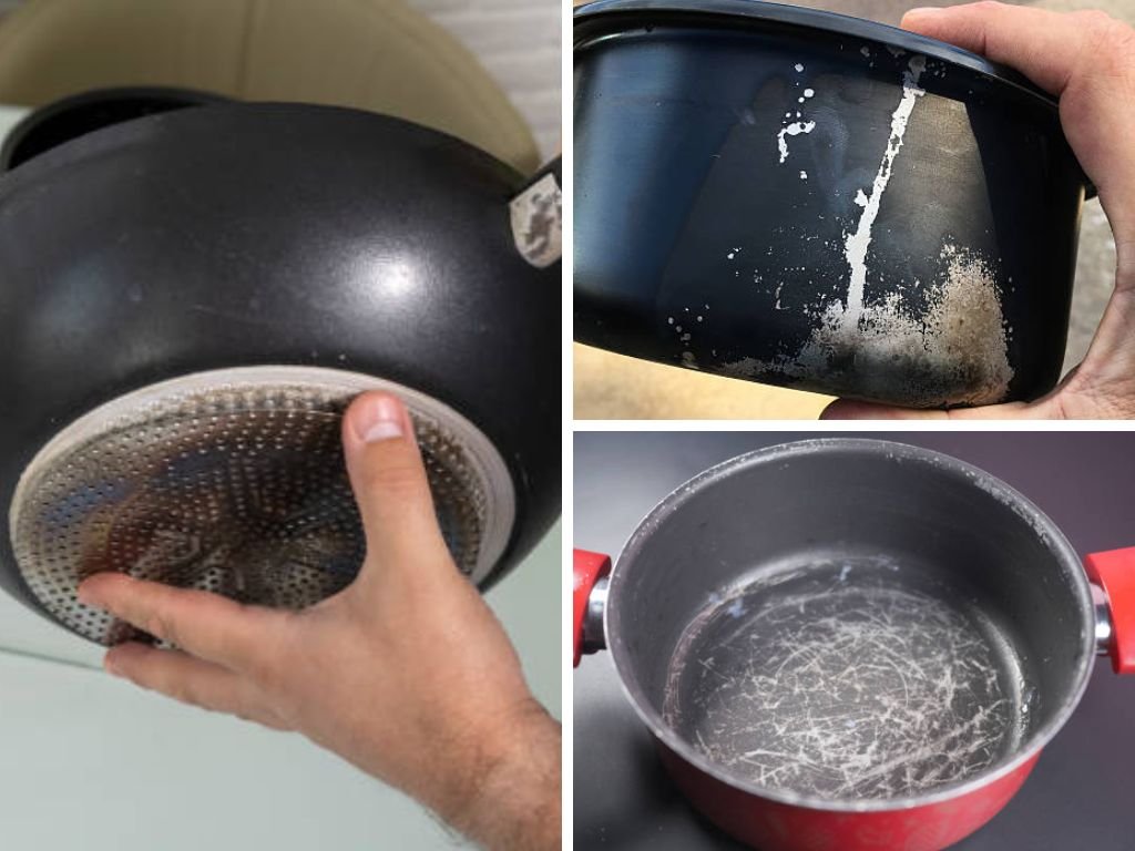 Nồi chống dính bị hỏng lớp phủ sau khi rửa bằng máy
